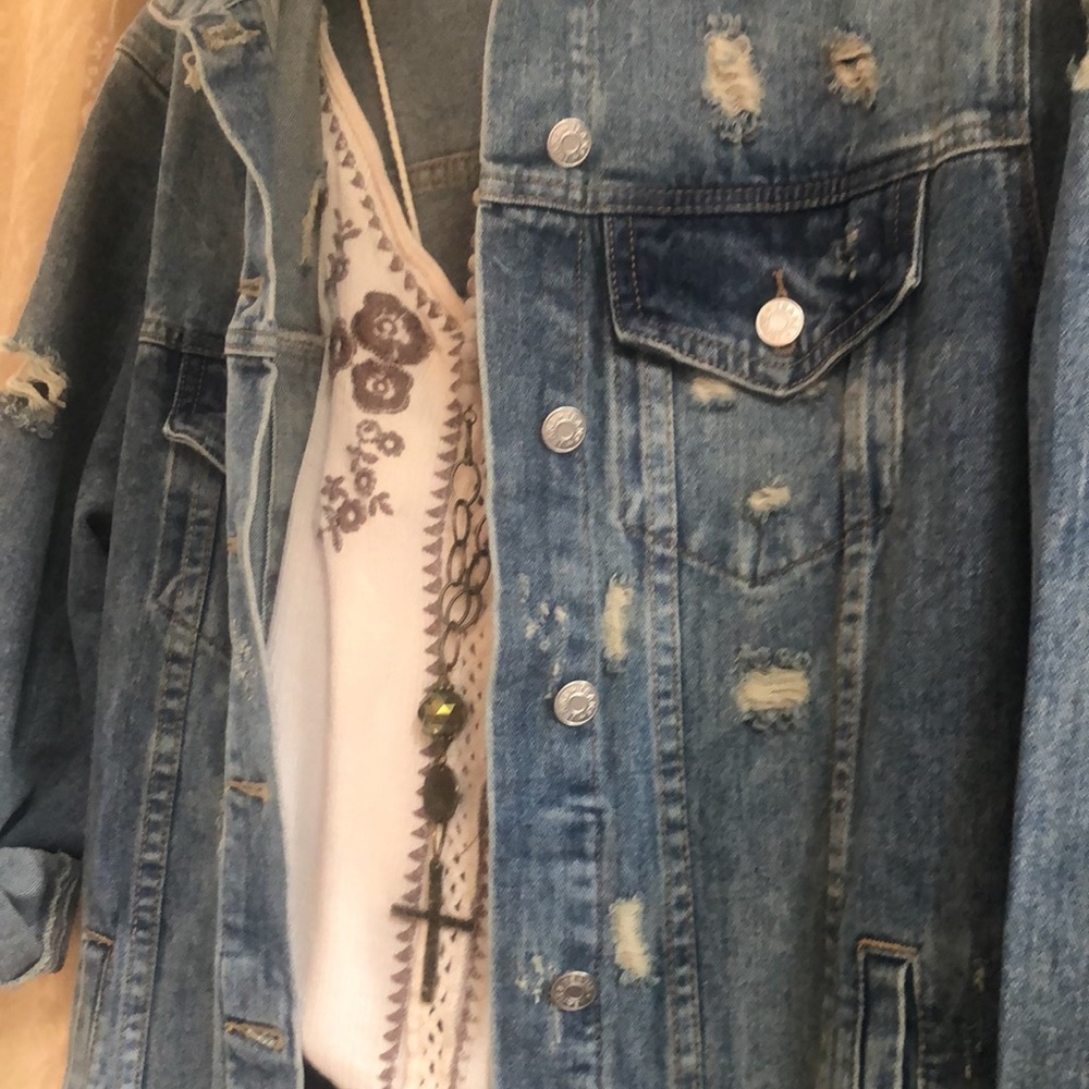 Duster Denim Jacket - image 7